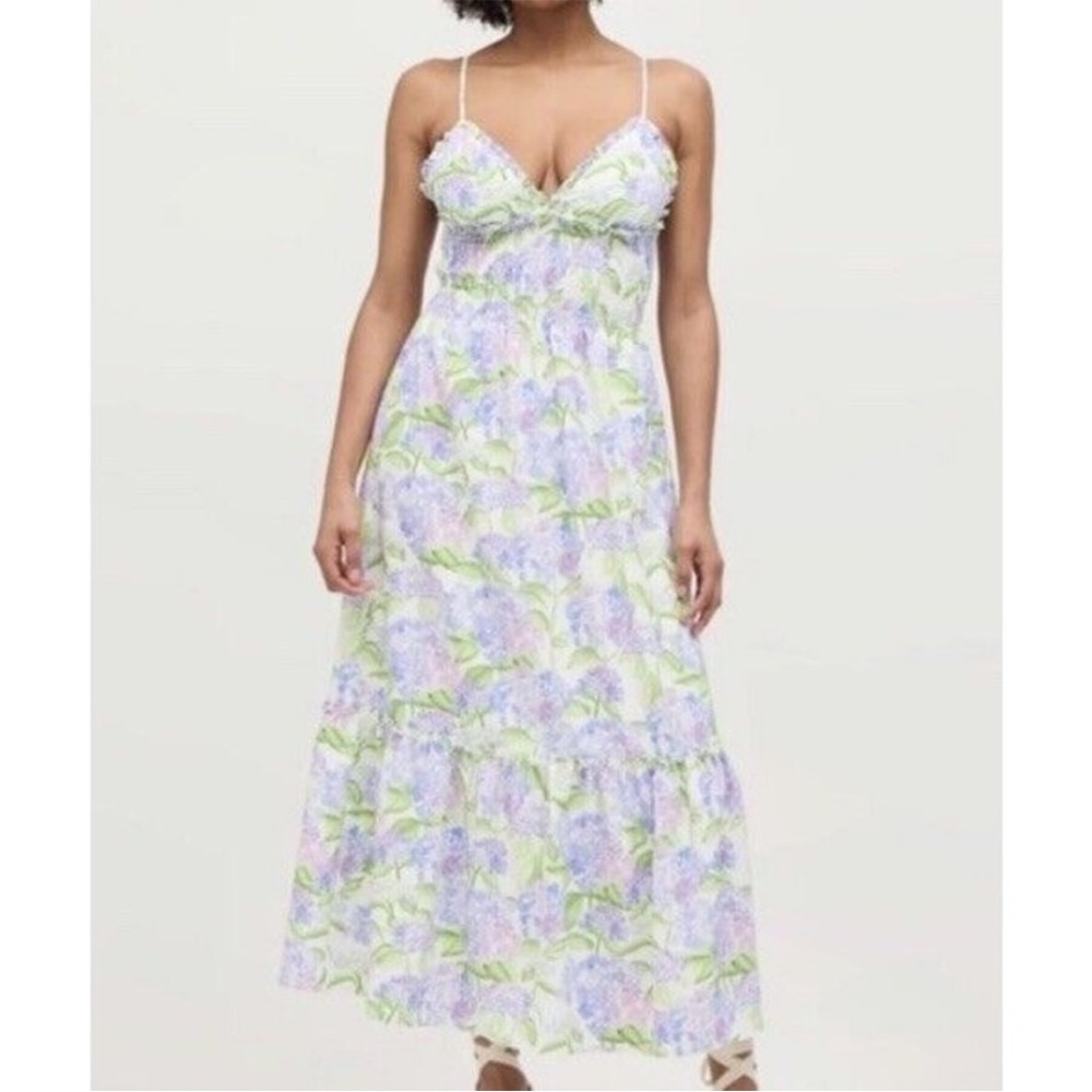 Hill House Dottie Dress in Blue Hydrangea - Picture 2 of 4
